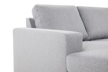 Crazy 4-seters Vendbar L-formet Sjeselongsofa i Stoff - Grå - Møbler - Sofaer - Sofa med sjeselong