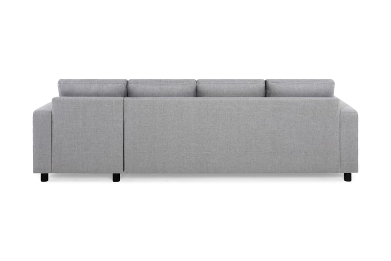 Crazy 4-seters Vendbar L-formet Sjeselongsofa i Stoff - Grå - Møbler - Sofaer - Sofa med sjeselong