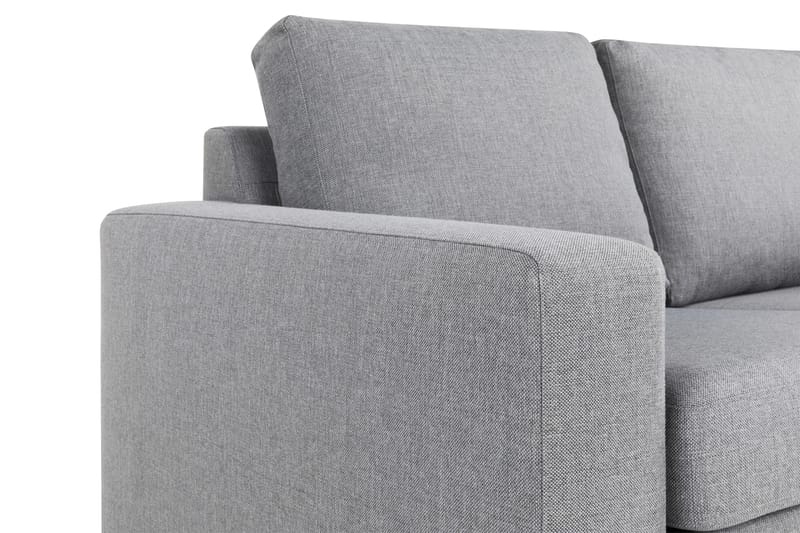 Crazy 4-seters Vendbar L-formet Sjeselongsofa i Stoff - Grå - Møbler - Sofaer - Sofa med sjeselong