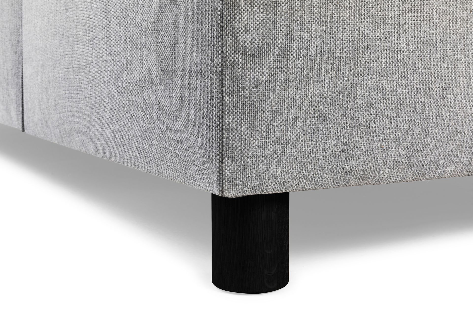 Crazy 4-seters Vendbar L-formet Sjeselongsofa i Stoff - Grå - Møbler - Sofaer - Sofa med sjeselong