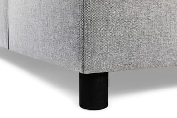 Crazy 4-seters Vendbar L-formet Sjeselongsofa i Stoff - Grå - Møbler - Sofaer - Sofa med sjeselong
