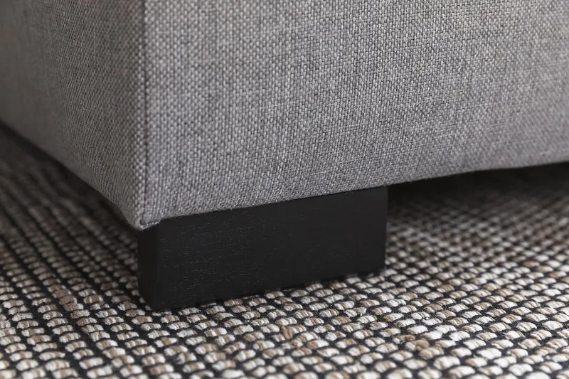 Crazy 4-seters Vendbar L-formet Sjeselongsofa i Stoff - Grå - Møbler - Sofaer - Sofa med sjeselong - 4 seters sofa med divan