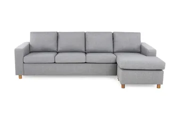 Crazy 4-seters Vendbar L-formet Sjeselongsofa i Stoff