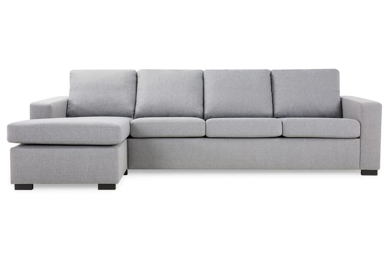 Crazy 4-seters Vendbar L-formet Sjeselongsofa i Stoff - Grå - Møbler - Sofaer - Sofa med sjeselong - 4 seters sofa med divan