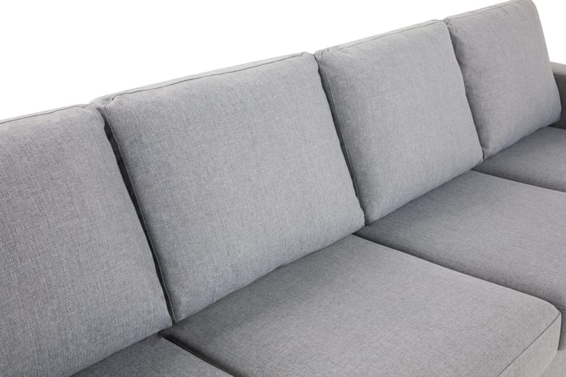 Crazy 4-seters Vendbar L-formet Sjeselongsofa i Stoff - Grå - Møbler - Sofaer - Sofa med sjeselong - 4 seters sofa med divan