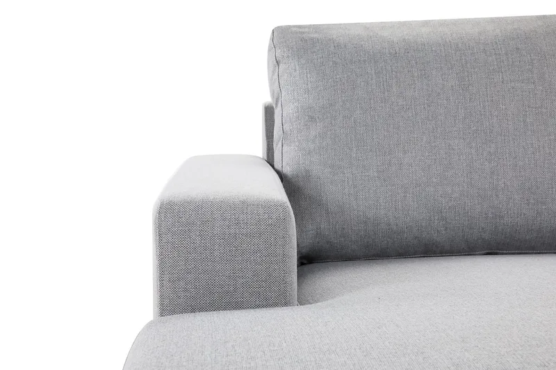 Crazy 4-seters Vendbar L-formet Sjeselongsofa i Stoff - Grå - Møbler - Sofaer - Sofa med sjeselong - 4 seters sofa med divan