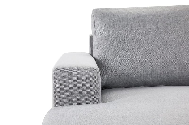 Crazy 4-seters Vendbar L-formet Sjeselongsofa i Stoff - Grå - Møbler - Sofaer - Sofa med sjeselong - 4 seters sofa med divan