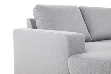 Crazy 4-seters Vendbar L-formet Sjeselongsofa i Stoff - Grå - Møbler - Sofaer - Sofa med sjeselong