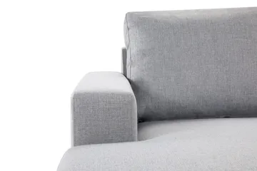 Crazy 4-seters Vendbar L-formet Sjeselongsofa i Stoff - Grå - Møbler - Sofaer - Sofa med sjeselong