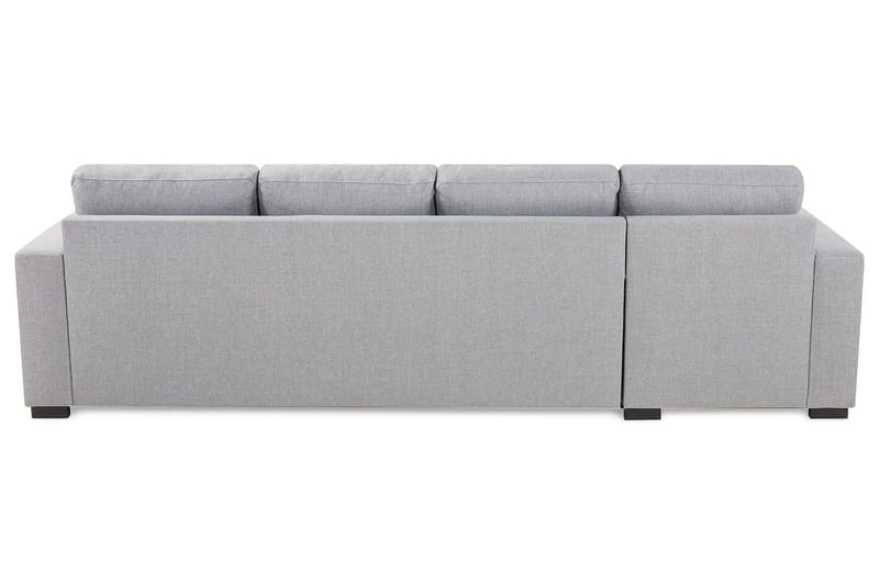 Crazy 4-seters Vendbar L-formet Sjeselongsofa i Stoff - Grå - Møbler - Sofaer - Sofa med sjeselong - 4 seters sofa med divan