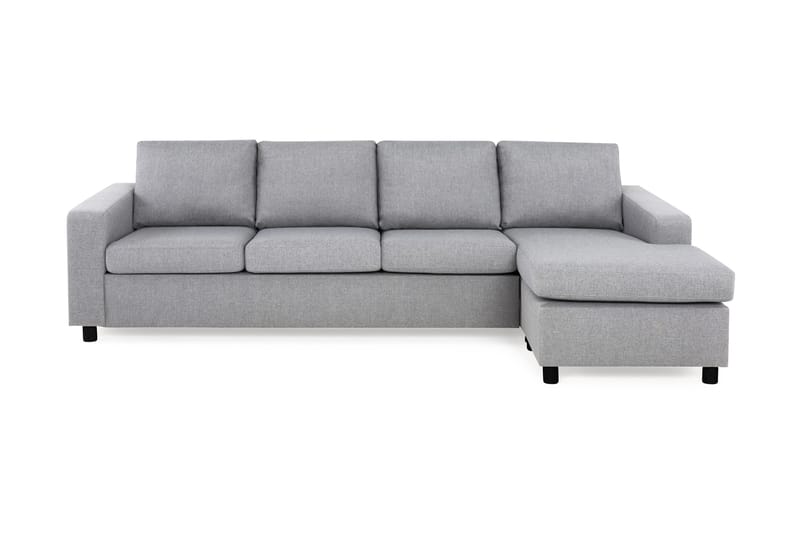 Crazy 4-seters Vendbar L-formet Sjeselongsofa i Stoff - Grå - Møbler - Sofaer - Sofa med sjeselong - 4 seters sofa med divan