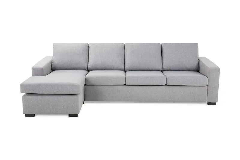 Crazy 4-seters Vendbar L-formet Sjeselongsofa i Stoff - Grå - Møbler - Sofaer - Sofa med sjeselong - 4 seters sofa med divan
