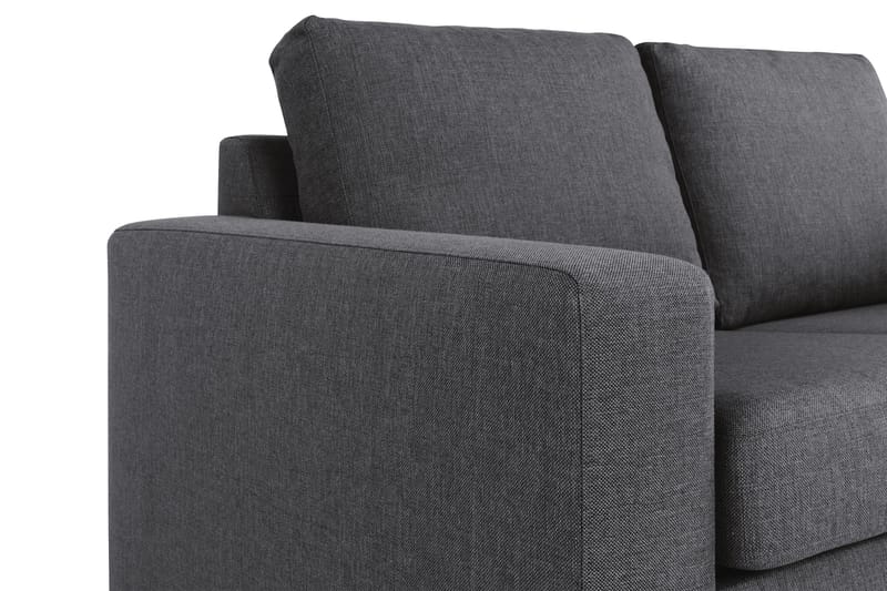 Crazy 4-seters Vendbar L-formet Sjeselongsofa i Stoff - Mørk grå - Møbler - Sofaer - Sofa med sjeselong