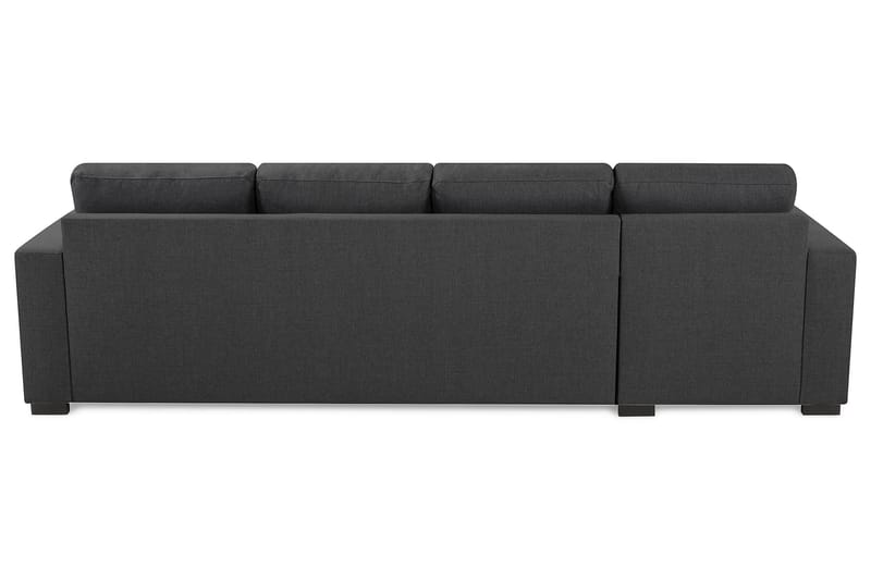 Crazy 4-seters Vendbar L-formet Sjeselongsofa i Stoff - Mørk grå - Møbler - Sofaer - Sofa med sjeselong
