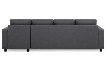 Crazy 4-seters Vendbar L-formet Sjeselongsofa i Stoff - Mørk grå - Møbler - Sofaer - Sofa med sjeselong