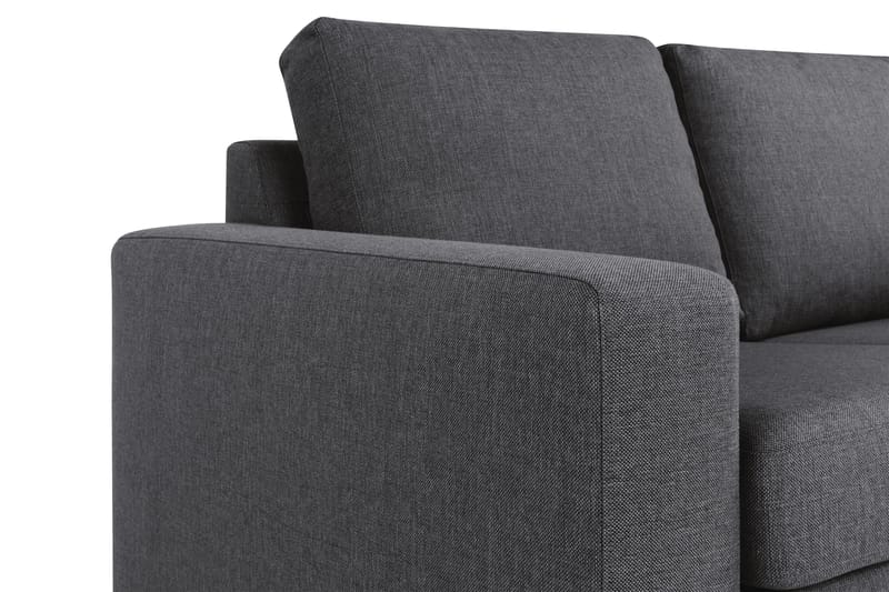 Crazy 4-seters Vendbar L-formet Sjeselongsofa i Stoff - Mørk grå - Møbler - Sofaer - Sofa med sjeselong