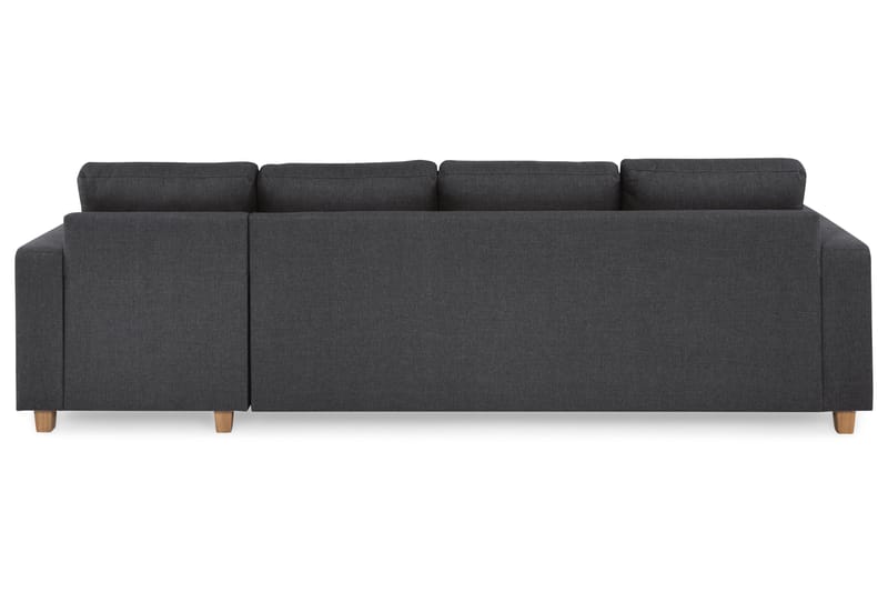 Crazy 4-seters Vendbar L-formet Sjeselongsofa i Stoff - Mørk grå - Møbler - Sofaer - Sofa med sjeselong