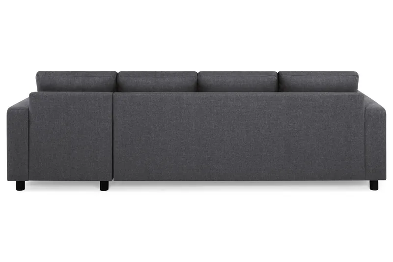 Crazy 4-seters Vendbar L-formet Sjeselongsofa i Stoff - Mørk grå - Møbler - Sofaer - Sofa med sjeselong - 4 seters sofa med divan