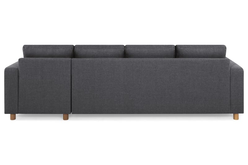 Crazy 4-seters Vendbar L-formet Sjeselongsofa i Stoff - Mørk grå - Møbler - Sofaer - Sofa med sjeselong