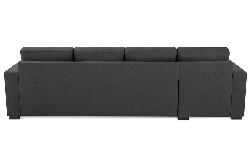 Crazy 4-seters Vendbar L-formet Sjeselongsofa i Stoff - Mørk grå - Møbler - Sofaer - Sofa med sjeselong - 4 seters sofa med divan