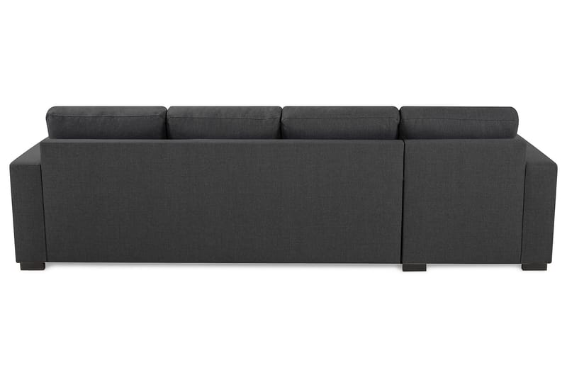 Crazy 4-seters Vendbar L-formet Sjeselongsofa i Stoff - Mørk grå - Møbler - Sofaer - Sofa med sjeselong - 4 seters sofa med divan