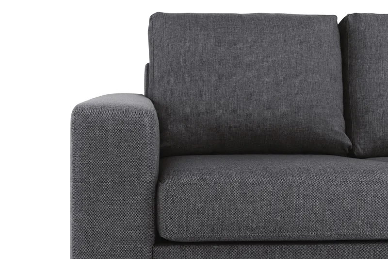 Crazy 4-seters Vendbar L-formet Sjeselongsofa i Stoff - Mørk grå - Møbler - Sofaer - Sofa med sjeselong - 4 seters sofa med divan