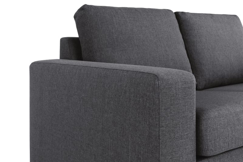 Crazy 4-seters Vendbar L-formet Sjeselongsofa i Stoff - Mørk grå - Møbler - Sofaer - Sofa med sjeselong - 4 seters sofa med divan