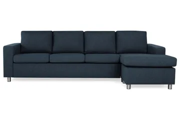 Crazy 4-seters Vendbar L-formet Sjeselongsofa i Stoff - Mørkeblå - Møbler - Sofaer - Sofa med sjeselong