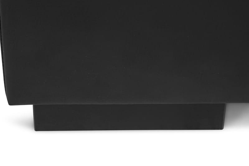 Crazy 4-seters Venstrevendt L-formet Sjeselongsofa i Kunstlær - Svart - Møbler - Sofaer - Sofa med sjeselong - 3 seters sofa med divan