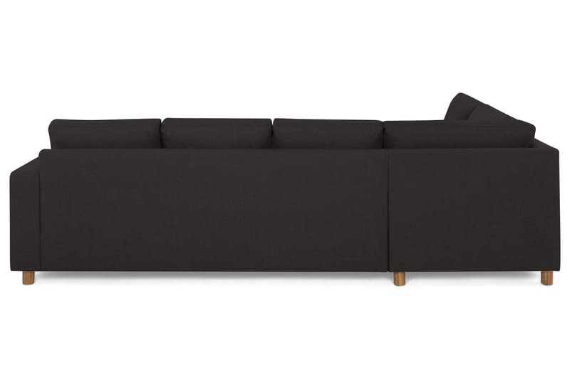 Crazy 4-seters Venstrevendt L-formet Sjeselongsofa i Stoff - Antrasitt - Møbler - Sofaer - Sofa med sjeselong
