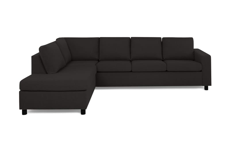 Crazy 4-seters Venstrevendt L-formet Sjeselongsofa i Stoff - Antrasitt - Møbler - Sofaer - Sofa med sjeselong