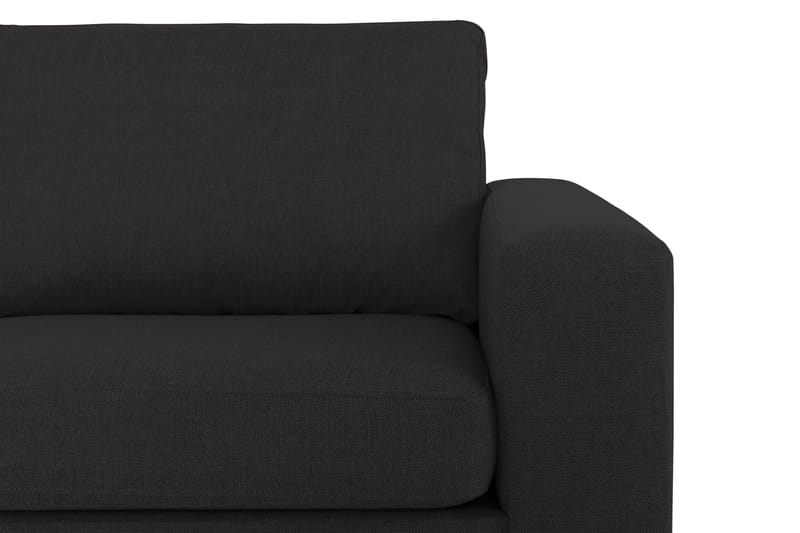 Crazy 4-seters Venstrevendt L-formet Sjeselongsofa i Stoff - Antrasitt - Møbler - Sofaer - Sofa med sjeselong