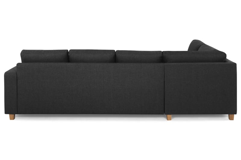 Crazy 4-seters Venstrevendt L-formet Sjeselongsofa i Stoff - Antrasitt - Møbler - Sofaer - Sofa med sjeselong