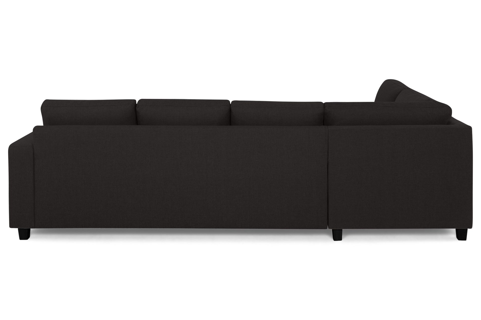 Crazy 4-seters Venstrevendt L-formet Sjeselongsofa i Stoff - Antrasitt - Møbler - Sofaer - Sofa med sjeselong
