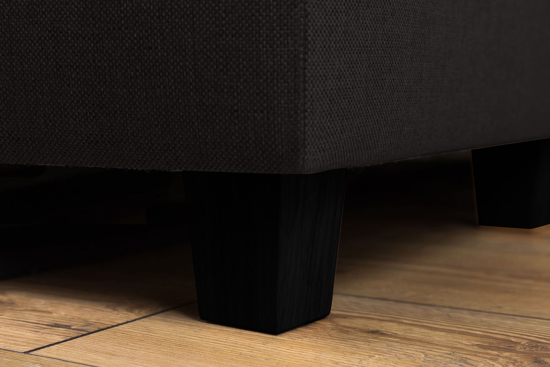 Crazy 4-seters Venstrevendt L-formet Sjeselongsofa i Stoff - Antrasitt - Møbler - Sofaer - Sofa med sjeselong