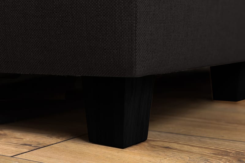 Crazy 4-seters Venstrevendt L-formet Sjeselongsofa i Stoff - Antrasitt - Møbler - Sofaer - Sofa med sjeselong