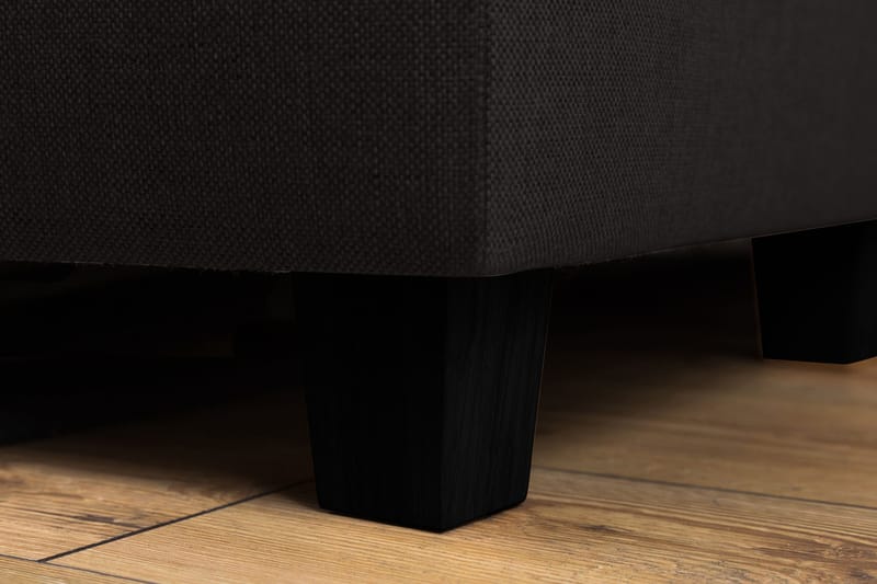 Crazy 4-seters Venstrevendt L-formet Sjeselongsofa i Stoff - Antrasitt - Møbler - Sofaer - Sofa med sjeselong - 3 seters sofa med divan