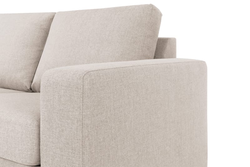 Crazy 4-seters Venstrevendt L-formet Sjeselongsofa i Stoff - Beige - Møbler - Sofaer - Sofa med sjeselong
