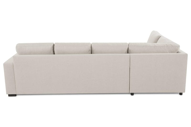 Crazy 4-seters Venstrevendt L-formet Sjeselongsofa i Stoff - Beige - Møbler - Sofaer - Sofa med sjeselong - 3 seters sofa med divan