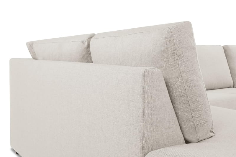 Crazy 4-seters Venstrevendt L-formet Sjeselongsofa i Stoff - Beige - Møbler - Sofaer - Sofa med sjeselong