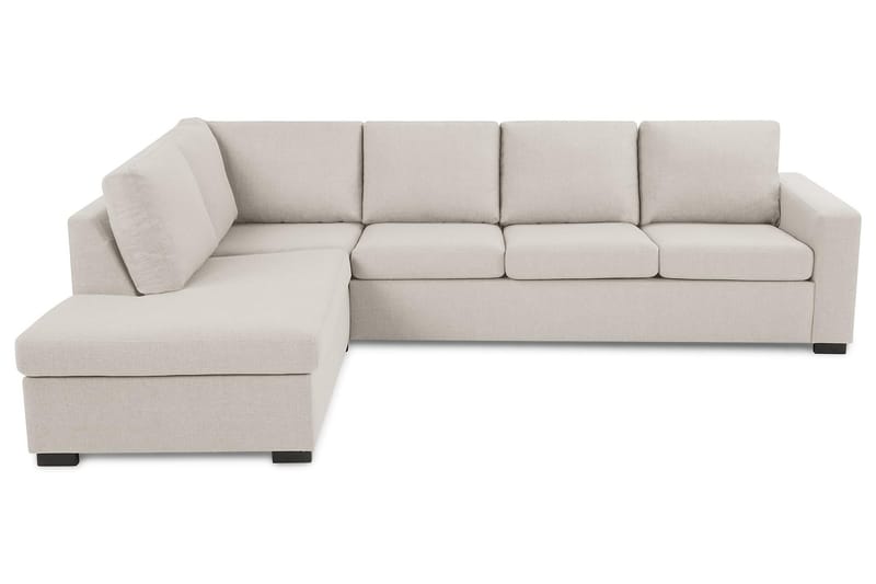 Crazy 4-seters Venstrevendt L-formet Sjeselongsofa i Stoff - Beige - Møbler - Sofaer - Sofa med sjeselong