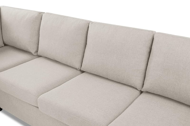 Crazy 4-seters Venstrevendt L-formet Sjeselongsofa i Stoff - Beige - Møbler - Sofaer - Sofa med sjeselong