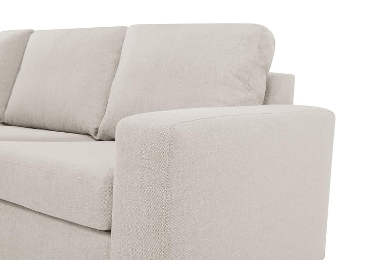 Crazy 4-seters Venstrevendt L-formet Sjeselongsofa i Stoff - Beige - Møbler - Sofaer - Sofa med sjeselong
