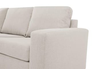 Crazy 4-seters Venstrevendt L-formet Sjeselongsofa i Stoff - Beige - Møbler - Sofaer - Sofa med sjeselong