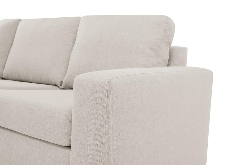 Crazy 4-seters Venstrevendt L-formet Sjeselongsofa i Stoff - Beige - Møbler - Sofaer - Sofa med sjeselong - 3 seters sofa med divan