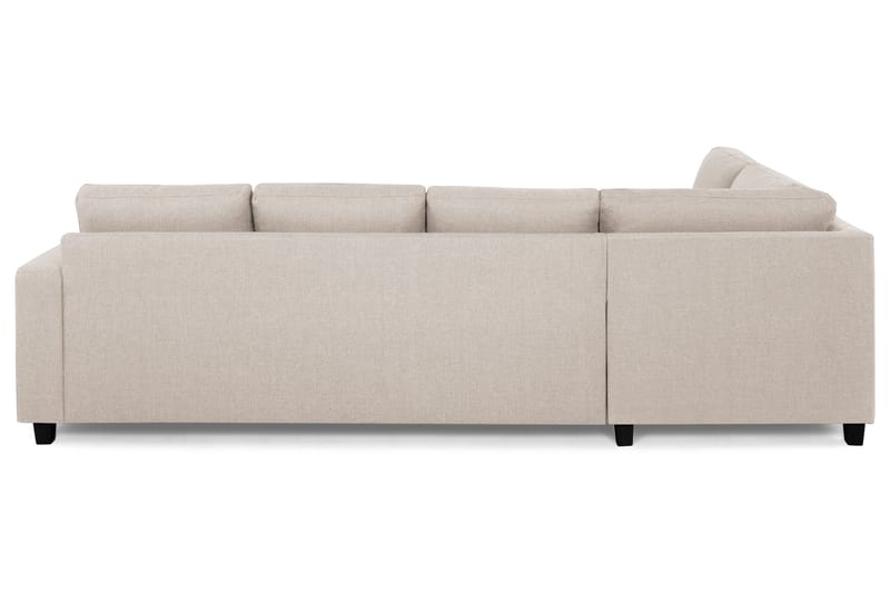 Crazy 4-seters Venstrevendt L-formet Sjeselongsofa i Stoff - Beige - Møbler - Sofaer - Sofa med sjeselong - 3 seters sofa med divan