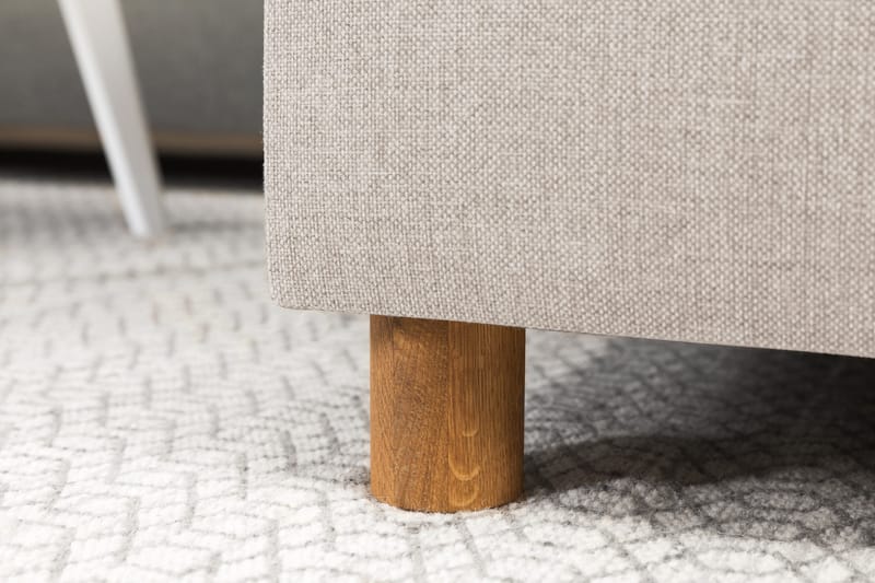 Crazy 4-seters Venstrevendt L-formet Sjeselongsofa i Stoff - Beige - Møbler - Sofaer - Sofa med sjeselong