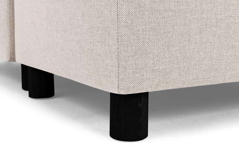 Crazy 4-seters Venstrevendt L-formet Sjeselongsofa i Stoff - Beige - Møbler - Sofaer - Sofa med sjeselong - 3 seters sofa med divan