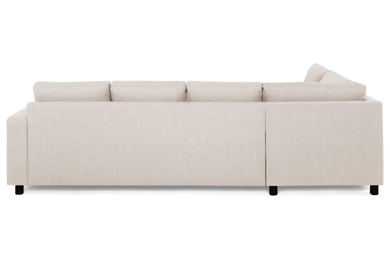 Crazy 4-seters Venstrevendt L-formet Sjeselongsofa i Stoff - Beige - Møbler - Sofaer - Sofa med sjeselong - 3 seters sofa med divan