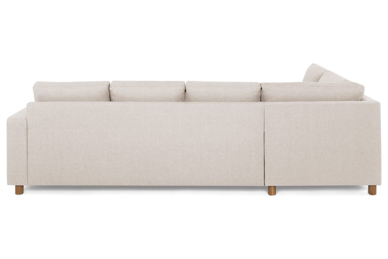 Crazy 4-seters Venstrevendt L-formet Sjeselongsofa i Stoff - Beige - Møbler - Sofaer - Sofa med sjeselong